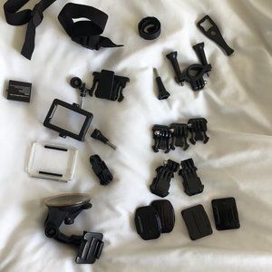GoPro attachments 2 "Grab Bags+ extra attachments"  1"Handlebar/Seatpost/